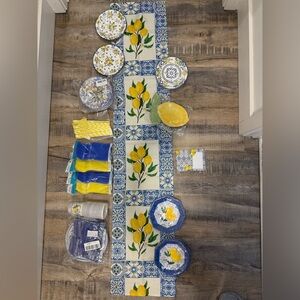 Big Bundle of Party Supplies - Lemon / Italy / Almafi Coast Themed Party Set